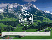 Tablet Screenshot of cantate.ch